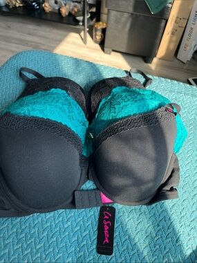 3 Bras all 38 D. 2 lace ones with push up and black everyday